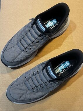 Men’s Skechers Slip-ins: Contour Foam - Cozy Fit Gray 10